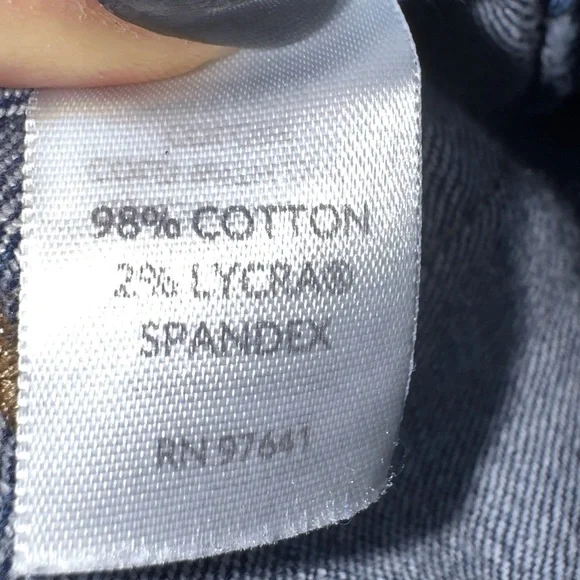 J Jill Boyfriend Denim Shorts Size 14 Dark Wash Stretch 7.5" Inseam - Picture 7 of 9